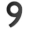 Architectural Mailboxes Brass 4 inch Floating House Number Black 9 3582B-9 - alternate 1